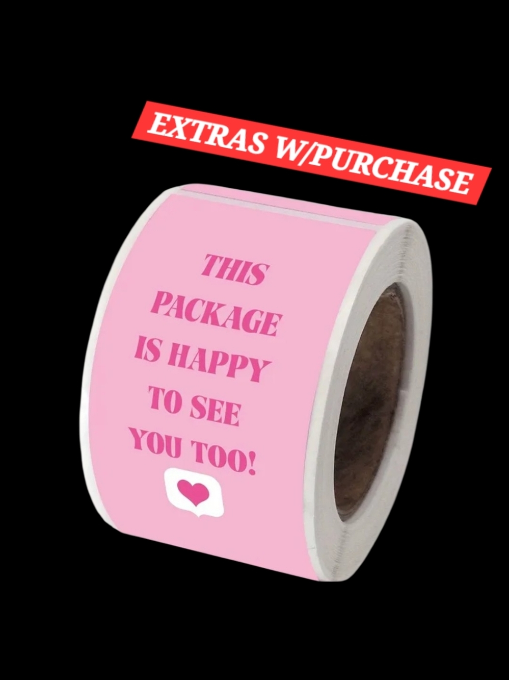 100ct.  'This Package Is Happy To See You Too!' Bonus 3 Random Polymailers